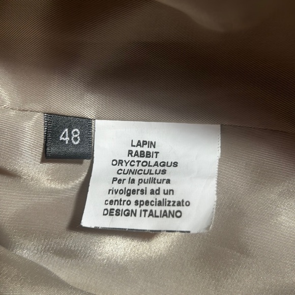 Made in Italy real rabbit fur jacket, Sz 48 (M/L) - Picture 5 of 7